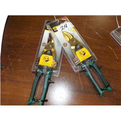 2PC STANLEY 10" AVIATION SNIPS