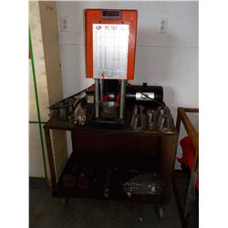 GATES 707 HYDRAULIC HOSE CRIMPER WITH DIES & STAND