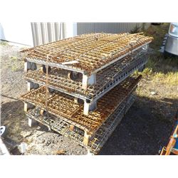 4 COLLAPSABLE PALLET BASKETS