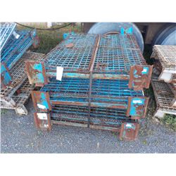 3 COLLAPSABLE PALLET BASKETS