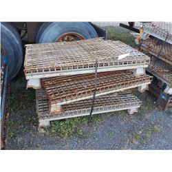 3 COLLAPSABLE PALLET BASKETS