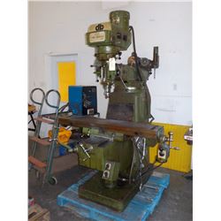 DEBERT MACHINERY VERTICAL MILLING MACHINE, POWER FEED WITH MASTER UNIVERSAL SLOTTER