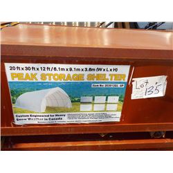 20X30X12' STORAGE SHELTER ROLL UP FABRIC DOOR