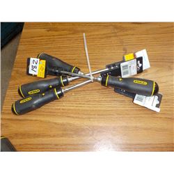 4PC STANLEY FATMAX FLAT SCREW DRIVERS