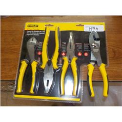 STANLEY 4PC PLIER SET