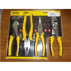 STANLEY 4PC PLIER SET