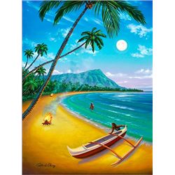 Diamond Head Moon - KAI Waikiki Ocean Art Show, Patrick Ching 2016