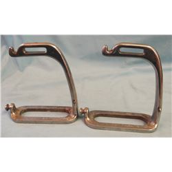 Cheyenne rolls and pair stainless stirrups,  open sided