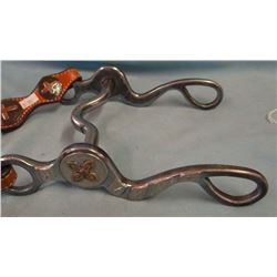 Savage silver and brass mtd bit in new sliding ear headstall