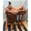 Image 1 : Morris Saddlery, 16", Roping saddle, 15.5", double rig