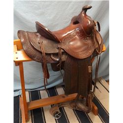 Helena Saddlery, Helena, Mont., 13" ranch saddle, double rig