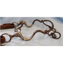 Nickeled iron bit in older headstall, possible Buermann