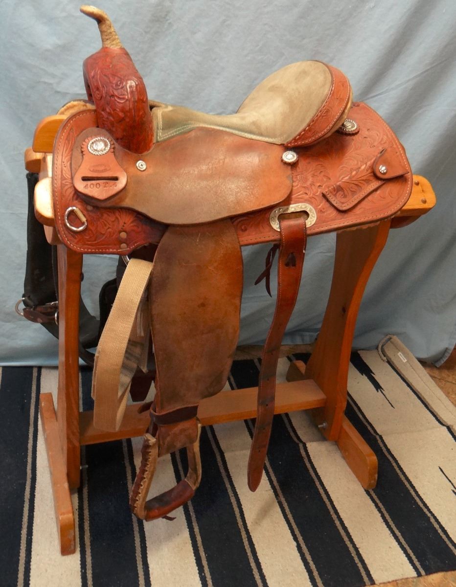Sante Fe, 13.5" barrel saddle, rawhide horn