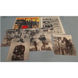 Country music and western movie stars including Roy, Hoot, John Wayne, Rocky Lane and