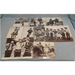 Asst'd movie photos, Roy Rogers, John Wayne, etc. (9)