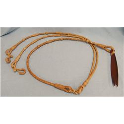 Rawhide reins with romal, Santa Inez type, excellent!