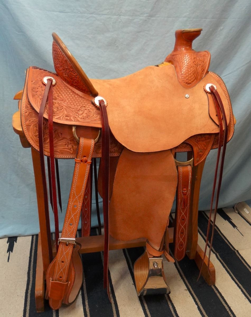 James Morris, 16.5", Wade tree, flat plate rig, 6" bell stirrups