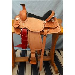 Morris Saddlery, Caballo, NM, 12", junior roper, double rig, brand new