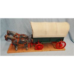 Covered wagon wooden model