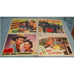 Asst'd movie posters, Roy Rogers, 11" x 14" (4)