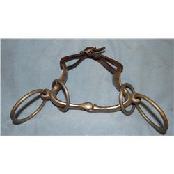 Brass sleigh  bells and unusual curb bit