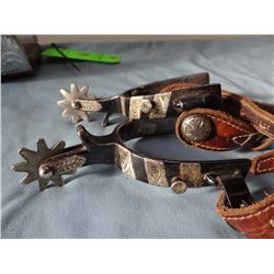 Crockett Renalde silver mtd spurs