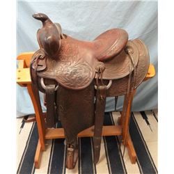 S.D. Myres, El Paso, 14", stock saddle, double rig