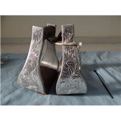 Silver mtd stirrups, new!