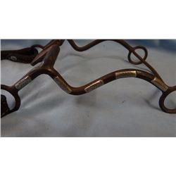 DD marked silver mtd iron bit w/sliding ear headstall