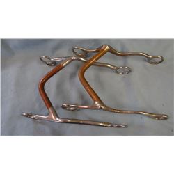 2 Tramel bits, copper curbs