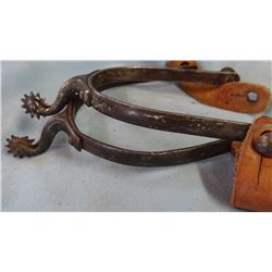 2 vintage ladies iron spurs, light duty