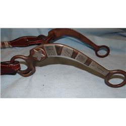 New silver mtd bit in sliding ear headstall