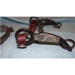 2 bits, 1 silver mtd, 1 stainless w/ 1 headstall