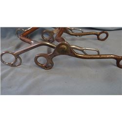 2 Tramel bits, copper curbs