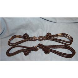 Braided leather , hobbles, 2 pair