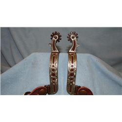 Newer fancy spurs, 2 pair