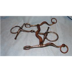 2 bits: US #3; snaffle loose cheek bit