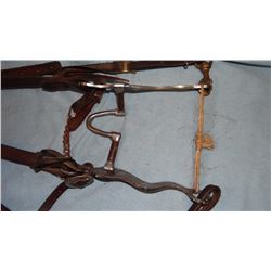 Mike Beers swivel snaffle bit with headstall