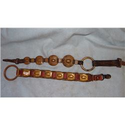 2 brass harness spreaders