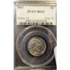 Image 1 : 2 - 1937 Buffalo nickels, both PCGS MS 65