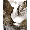 Image 1 : Haynes original photo, Lower Falls, Yellowstone Park, 6" x 8", b/w, Haynes stamped on back