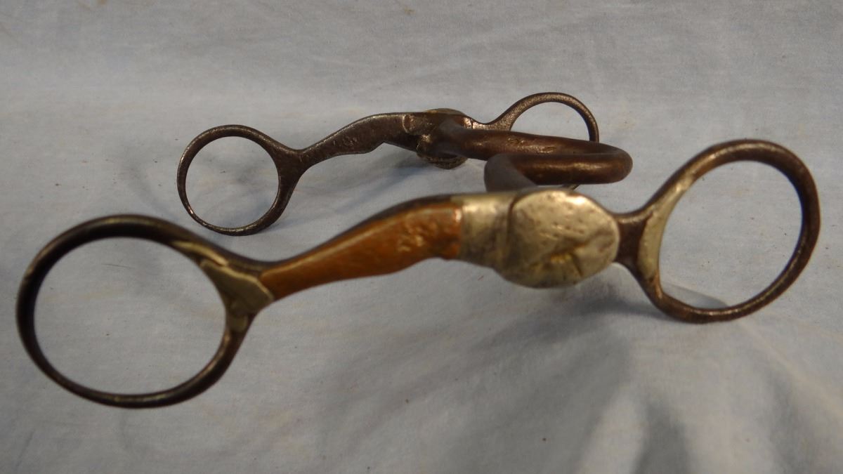 Gal Leg Bit J.R. McChesney gal-leg bit, silver mtd.