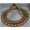 Image 1 : Quirt and bull whip store hanging rack, brass, from Al Furstnow's Saddlery basement