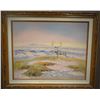 Image 2 : Clarence Cuts The Rope, oil on board, mule deer, 20" x 30", framed