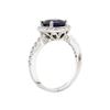 Image 3 : 14KT White Gold 2.62ct Blue Sapphire and Diamond Ring