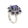 Image 3 : 14KT White Gold 5.45ctw Sapphire and Diamond Ring