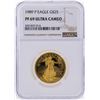 Image 1 : 1989-P $25 American Gold Eagle Coin NGC Graded PF69 Ultra Cameo