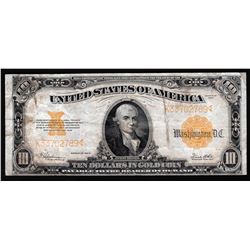 1922 $10 Large Size Gold Certificate Note