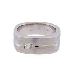 Platinum 0.20ct Diamond Wedding Band