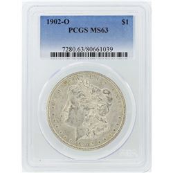 1902-O $1 Morgan Silver Dollar Coin PCGS MS63